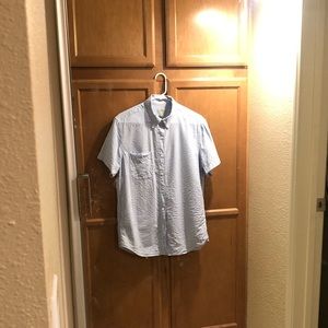 J crew stripped short sleeve shirt